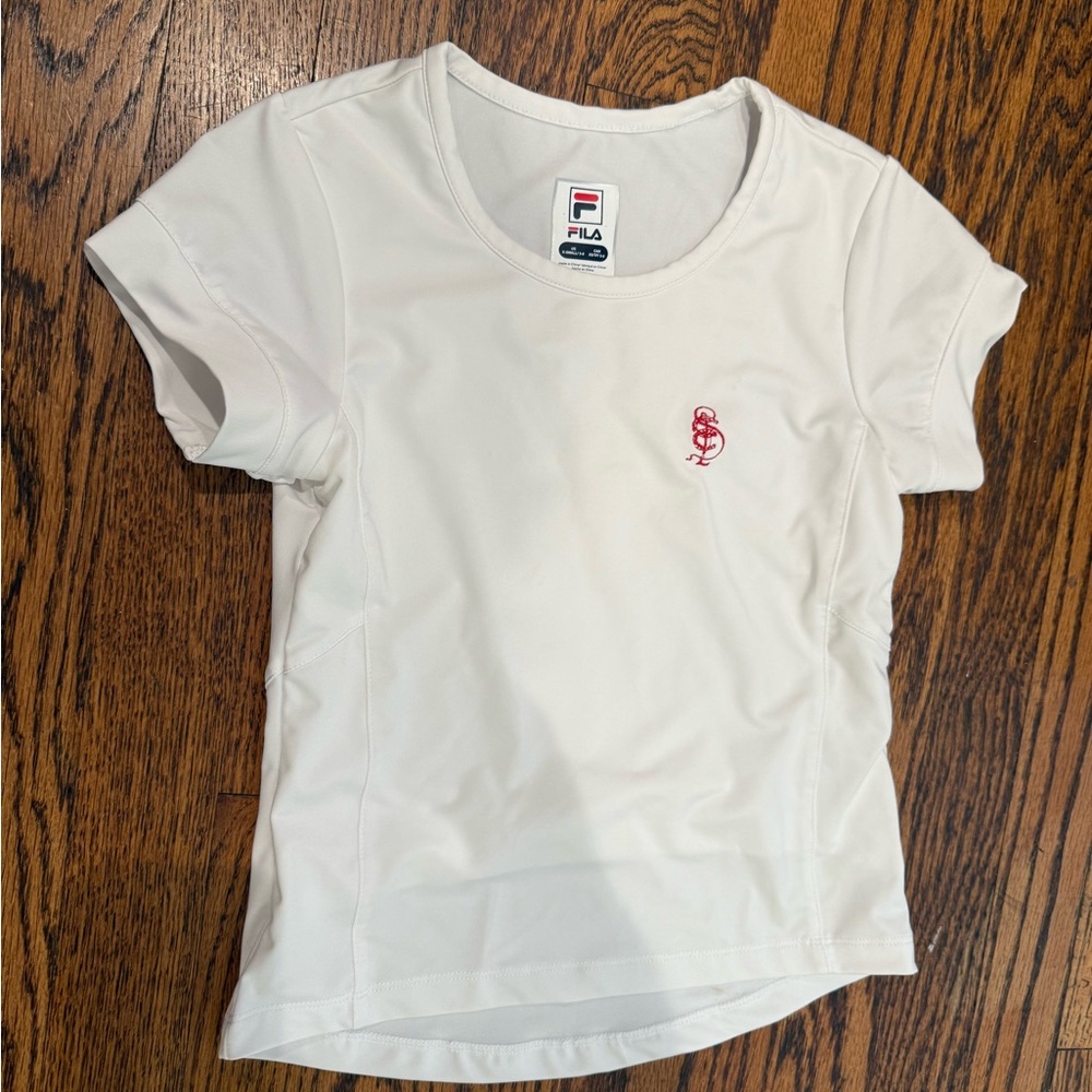 Fila White Crew Neck Tee